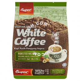 Super Roasted Hazelnut 3 in 1 Charcoal Roasted White Coffee 15 Sachets x 36g (540g)