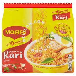 Maggi 2 Minute Curry Flavour Noodles 5 x 79g