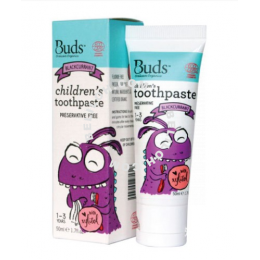 Buds Children's Toothpaste With Xylitol Blackcurant 50ml