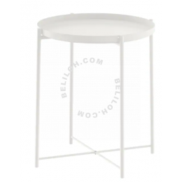 GLADOM Tray table, white45x53 cm