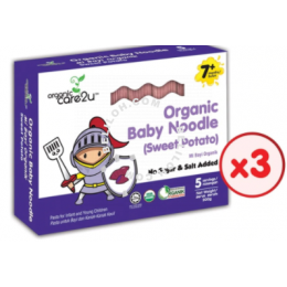 ORGANIC CARE2U Organic Baby Noodle Sweet Potato (200g x 3 Boxes)