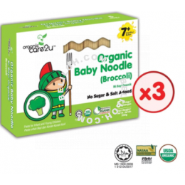 ORGANIC CARE2U Organic Baby Noodle - Broccoli (200g x 3 Boxes)
