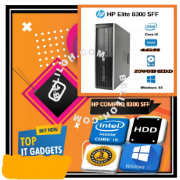 HP Compaq Elite 8300 SFF PC Intel i5 - (3rd Gen) @ 3.4GHz/ 4GB RAM /250GB HDD/WINDOWS 10 PRO/3 MONTH WARRANTY