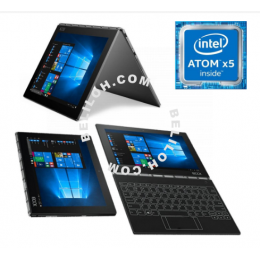 Used 90%NEW Lenovo Yoga Book 10.1" FHD Touch IPS 2-in-1 Convertible Tablet PC Intel Atom x5-Z8550 1.44GHz 4GB RAM 64GB SSD Wifi Bluetooth Handwriting Board Painting Office Windows 10 Laptop