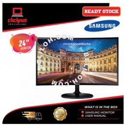Samsung LC24F390FHEXXM 24" 16:9 1920 x 1080 Full HD 60Hz Monitor SF350 with Slim Depth Design (LED, HDMI, VGA)